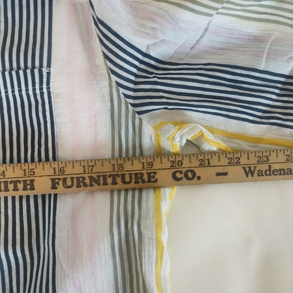 Carve Designs Striped Organic Cotton Lightweight Long Sleeve M Boho Sustainable - Picture 4 of 7